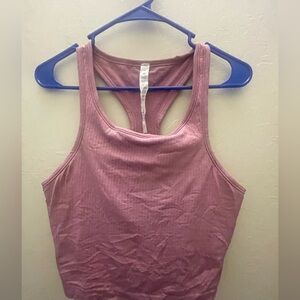 Lululemon Athletica Ebb to Street Racerback Cropped Tank Top Size 12